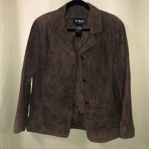 100% Leather Brandon Thomas Chocolate Jacket. Sz L